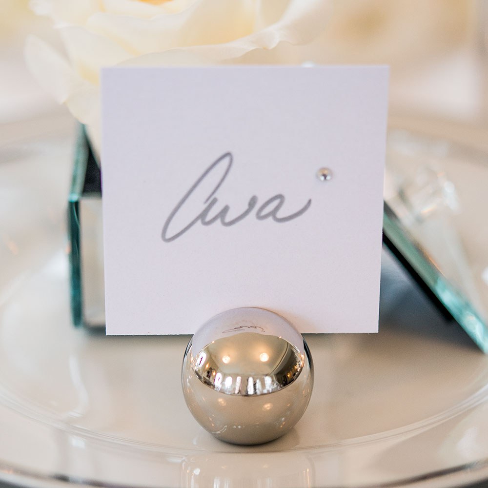 Classic Round Place Card Holders (Set of 8) - Main Image | My Wedding Favors