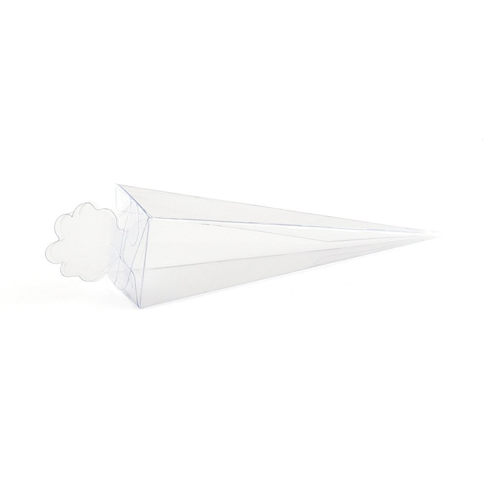 Transparent Clear Cone Favor Boxes (Set of 10) - Alternate Image 2 | My Wedding Favors