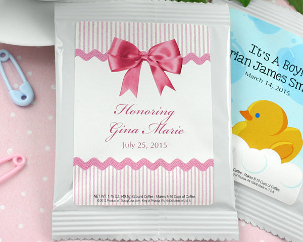 Personalized Baby Shower Coffee Favors (Many Designs Available) - Main Image | My Wedding Favors
