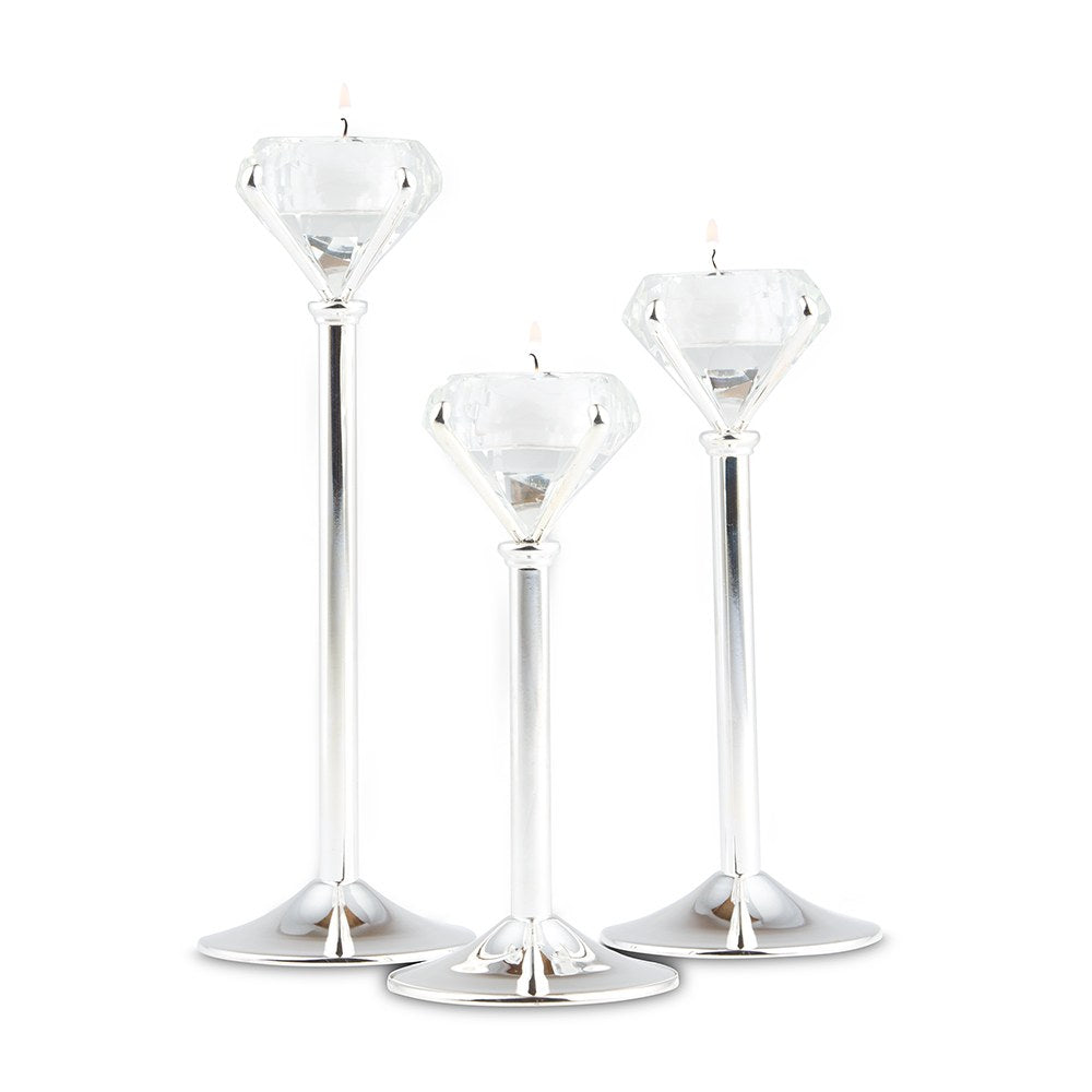 Crown Jewel Diamond-Shaped Tea Light Candleholder - Alternate Image 6 | My Wedding Favors
