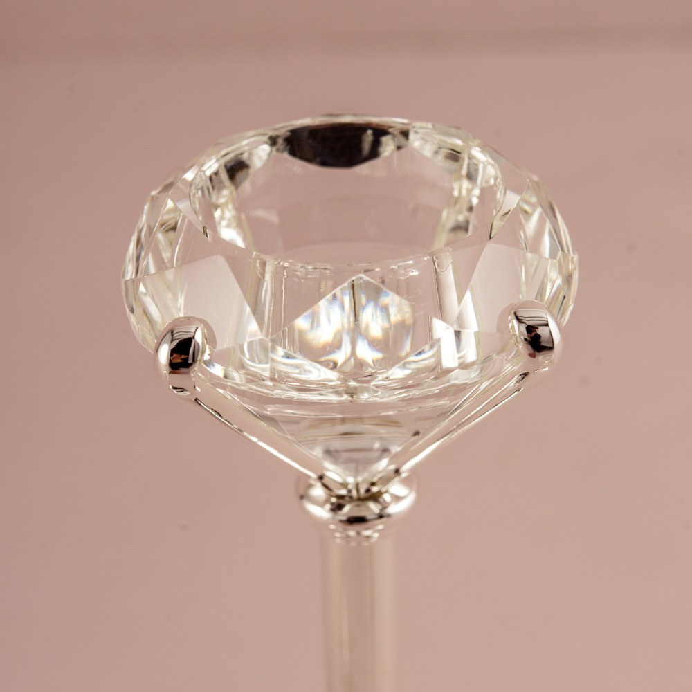 Crown Jewel Diamond-Shaped Tea Light Candleholder - Alternate Image 3 | My Wedding Favors