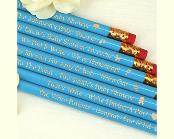 Baby Shower Pencils - Pink or Blue (Set of 12) - Alternate Image 3 | My Wedding Favors