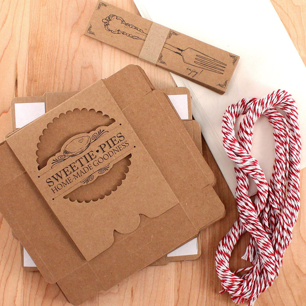 Sweetie Pies Mini Pie Packaging Kits (Set of 20) - Alternate Image 3 | My Wedding Favors