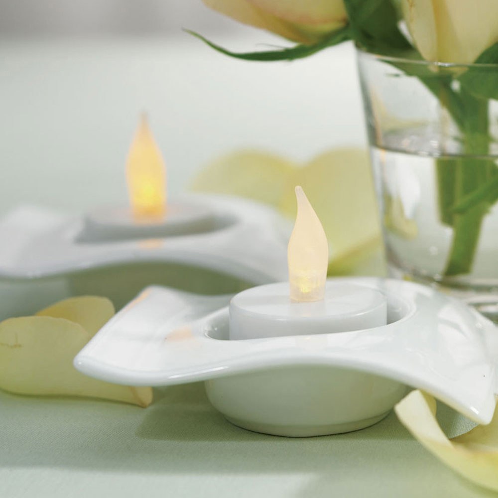 Flameless Battery Operated Tealights (Set of 6) - Main Image | My Wedding Favors