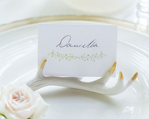 Miniature Faux Antler Stationery Place Card Holder (Set of 6) - Main Image | My Wedding Favors