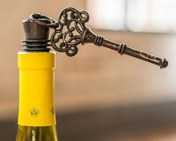 Vintage Key Ornamental Bottle Stopper (Set of 4) - Alternate Image 2 | My Wedding Favors