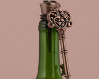 Thumbnail for Vintage Key Ornamental Bottle Stopper (Set of 4) - Main Image | My Wedding Favors