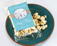 Thumbnail for Personalized Beach Themed Caramel Popcorn Wedding Favors - Main Image | My Wedding Favors