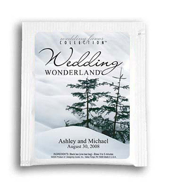 Wedding Wonderland (Trees) Personalized Tea Favors - Main Image | My Wedding Favors