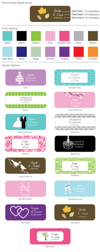 Thumbnail for Personalized Maple Syrup Favors (Many Designs Available) - Alternate Image 2 | My Wedding Favors