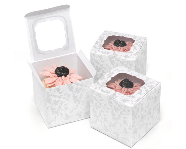 Pearl Flourish - Cupcake Boxes (Package of 24) - Main Image | My Wedding Favors