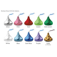 Thumbnail for Personalized Colored Foil Hershey's Kisses - Exclusive Designs - Alternate Image 4 | My Wedding Favors