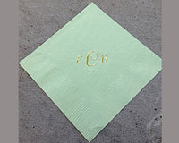 Thumbnail for Monogram Napkins (Pack of 50) - Main Image | My Wedding Favors