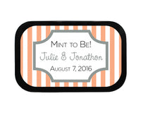Thumbnail for Striped Box Personalized Wedding Mint Tins