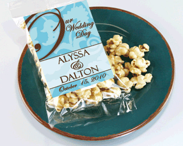 Personalized Spring Caramel Popcorn Wedding Favors - Main Image | My Wedding Favors