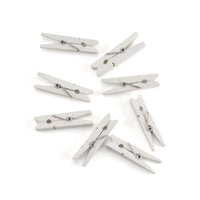 Thumbnail for Mini Glitter Clothespins (Available in Multiple Colors) (Set of 8) - Alternate Image 2 | My Wedding Favors