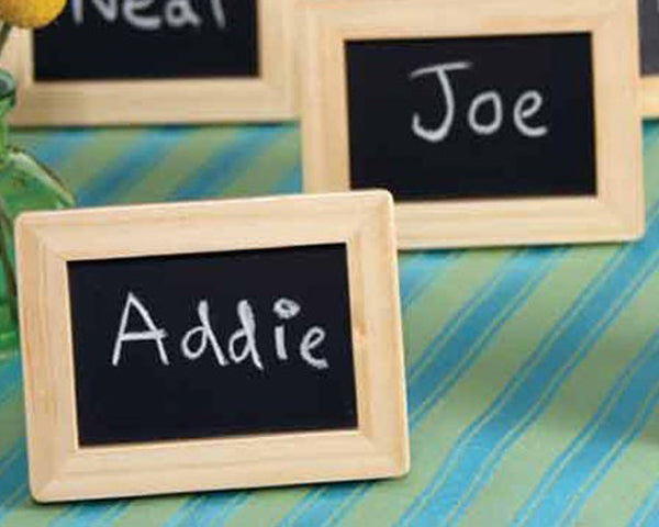 Small Chalkboard Place Card/Frame (Set of 5) - Main Image | My Wedding Favors