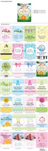Thumbnail for Personalized Baby Shower Coffee Favors (Many Designs Available) - Alternate Image 2 | My Wedding Favors