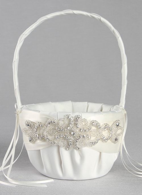 Adriana Flower Girl Basket (Available in Multiple Colors) - Alternate Image 3 | My Wedding Favors