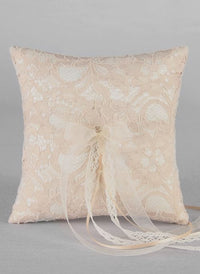 Thumbnail for Adelaide Lace Ring Pillow - Main Image | My Wedding Favors