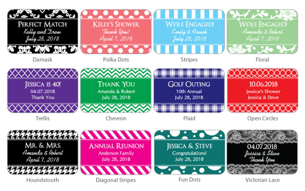Personalized Silhouette Collection White Matchboxes (Set of 50) - Alternate Image 7 | My Wedding Favors