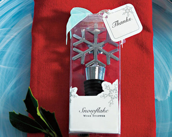 Snowflake Bottle Stopper - Alternate Image 2 | My Wedding Favors
