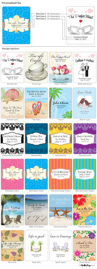 Thumbnail for Personalized Wedding Tea Favors (Many Designs Available) - Alternate Image 4 | My Wedding Favors