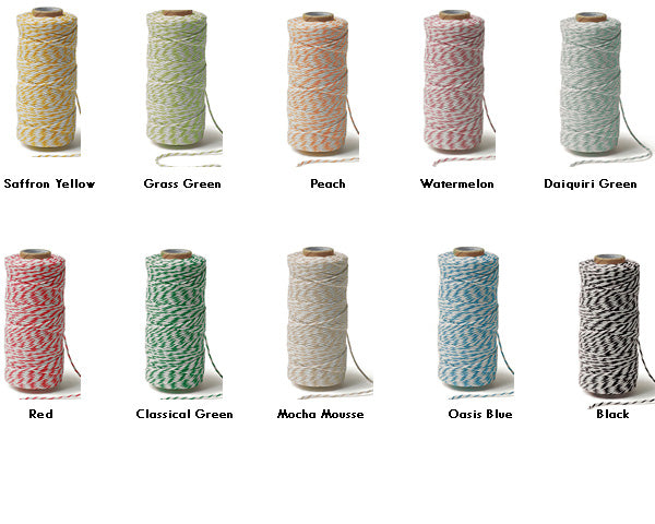 Striped Cotton Baker's Twine (Variety of Colors Available) - Alternate Image 3 | My Wedding Favors
