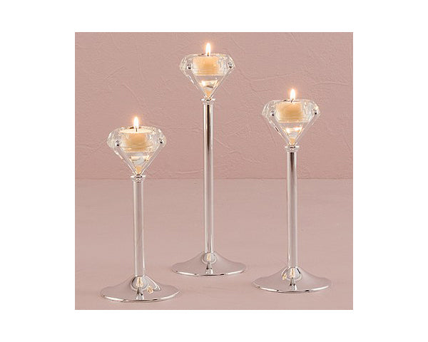 Crown Jewel Diamond-Shaped Tea Light Candleholder - Alternate Image 5 | My Wedding Favors