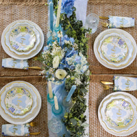 Thumbnail for Baby Shower Onesie Floral Tableware Set - Blue