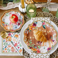 62 pcs Fall/Thanksgiving Tableware Set (16 Guests) | My Wedding Favors | Alt Image 2