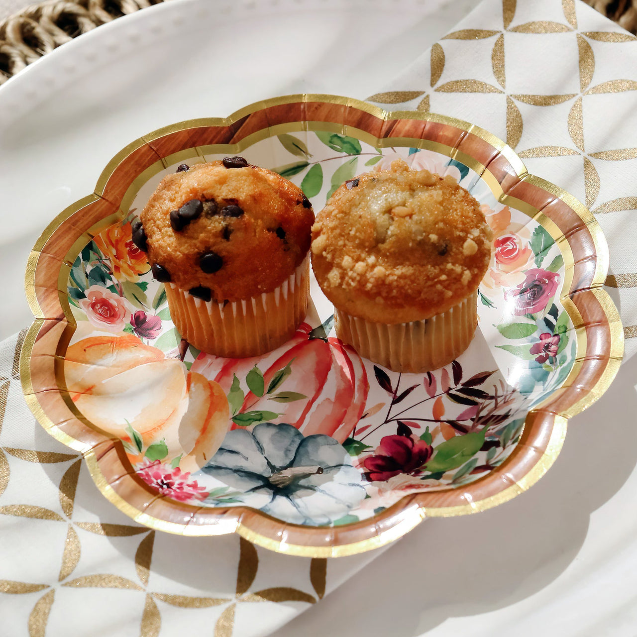62 pcs Fall/Thanksgiving Tableware Set (16 Guests) | My Wedding Favors | Alt Image 7