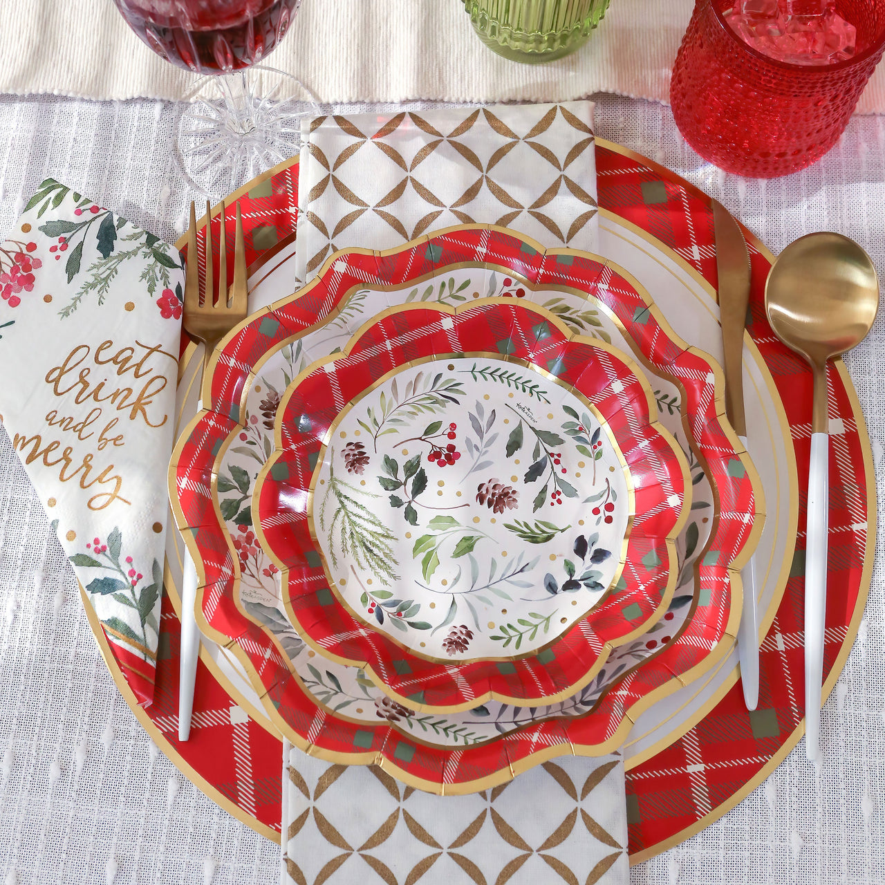 Christmas 13” Charger Plate Placemat | My Wedding Favors | Main Image