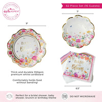 Baby in Bloom 62 pcs Tableware Set - Alternate Image 6