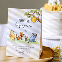 Honey Bear Baby Shower Activity Parenting Tip Jar Advice Cards Set Alternate Image 2 MWF | Games and Advice Cards