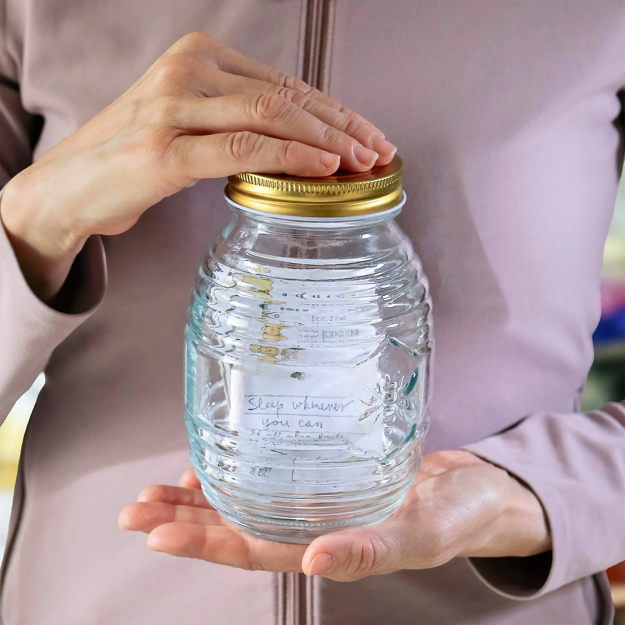 Honey Bear Baby Shower Activity Parenting Tip Jar Advice Cards Set Alternate Image 4 MWF | Games and Advice Cards