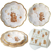 62 pcs We Can Bearly Wait Tableware Set Main Image, MWF | Tableware