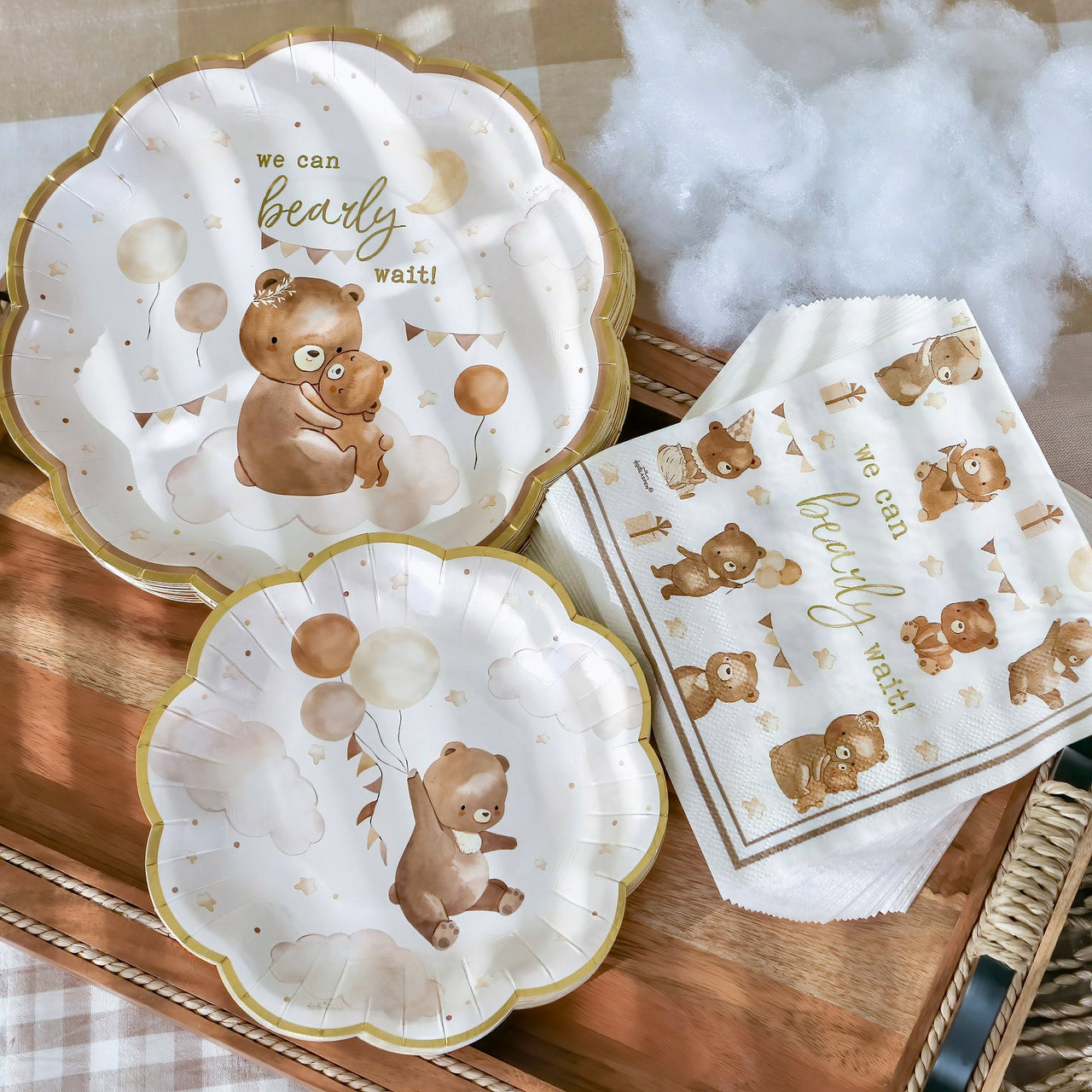 62 pcs We Can Bearly Wait Tableware Set Alternate Image 4 MWF | Tableware
