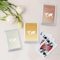 Personalized Travel & Adventure Playing Cards In Plastic Case