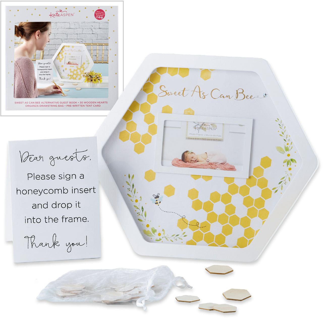 staying in my paper tent Sweet as Can Bee Baby Shower Guest Book Alternative