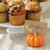Orange Pumpkin Place Card Holder (Set of 6) | My Wedding Favors | Alt Image 3