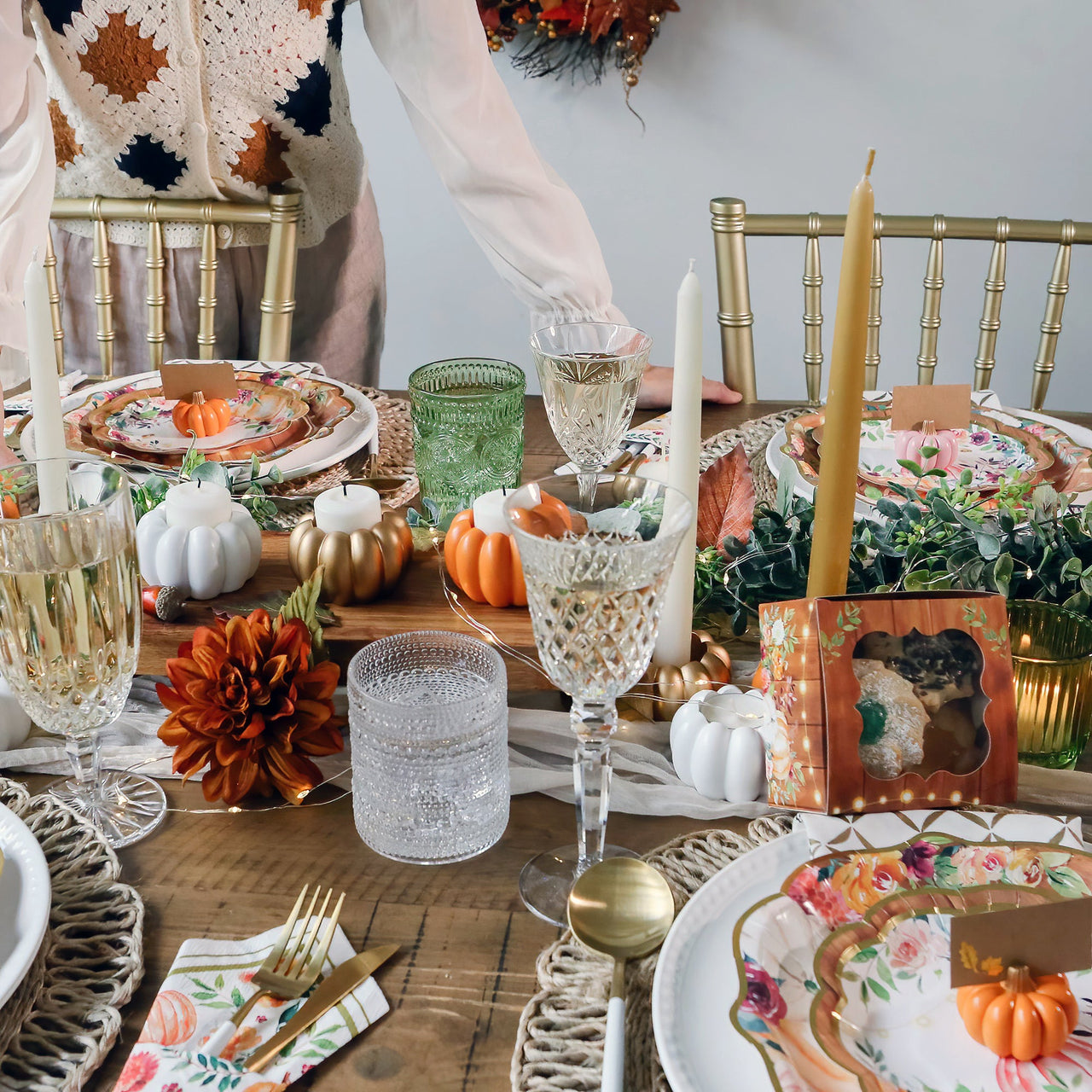 Orange Pumpkin Place Card Holder (Set of 6) | My Wedding Favors | Alt Image 5