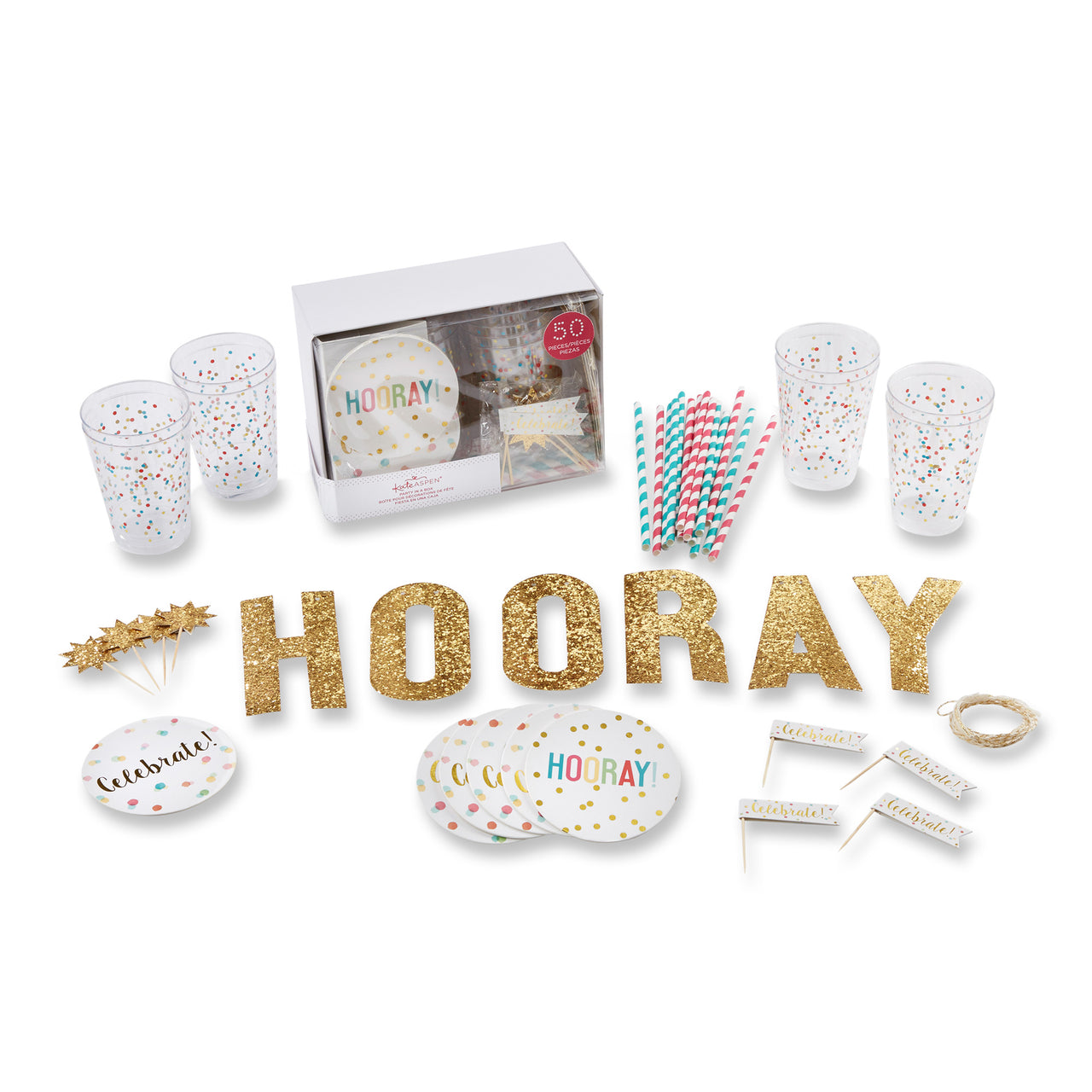 Hooray 50 Piece Party in a Box