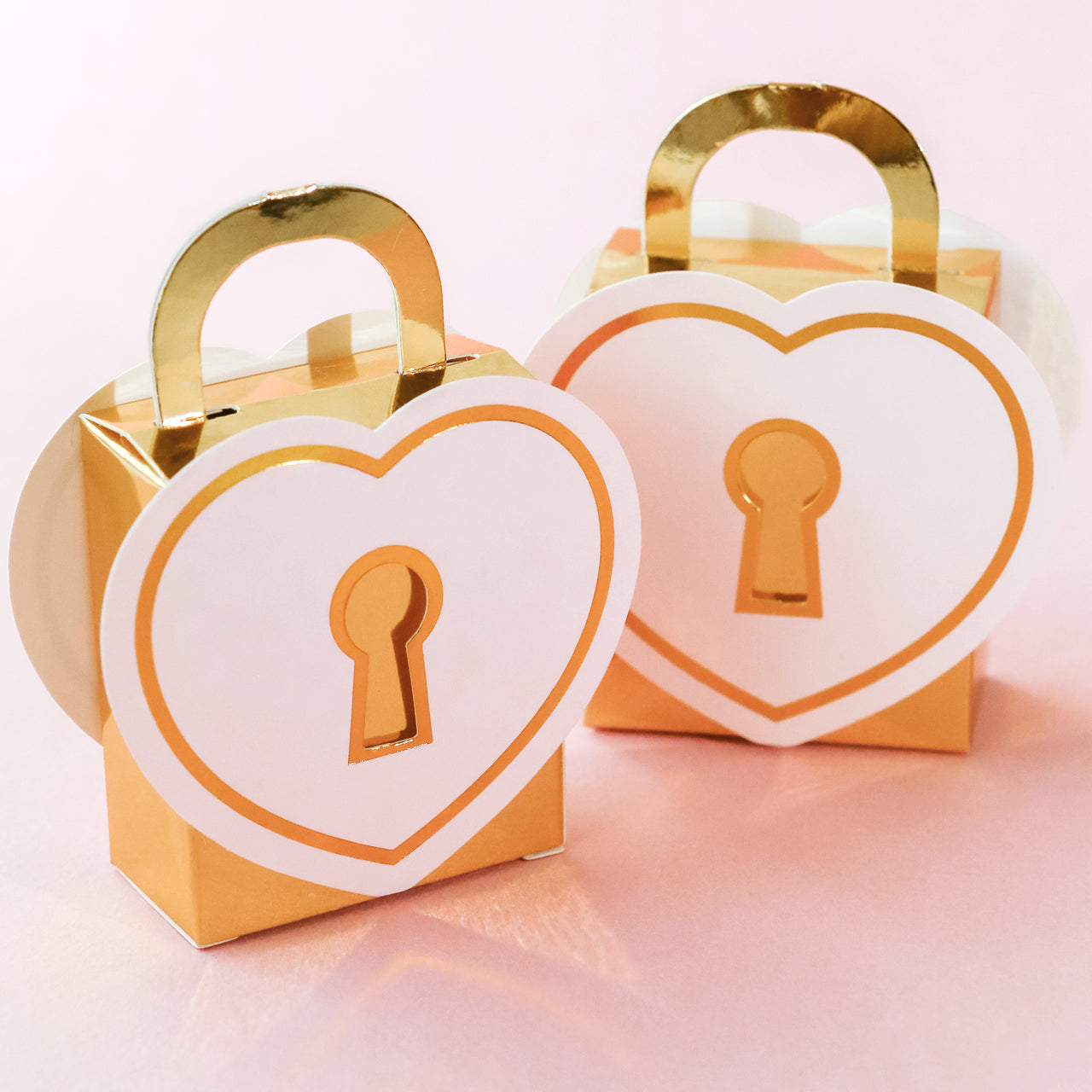 Love Lock Favor Box (Set of 12)