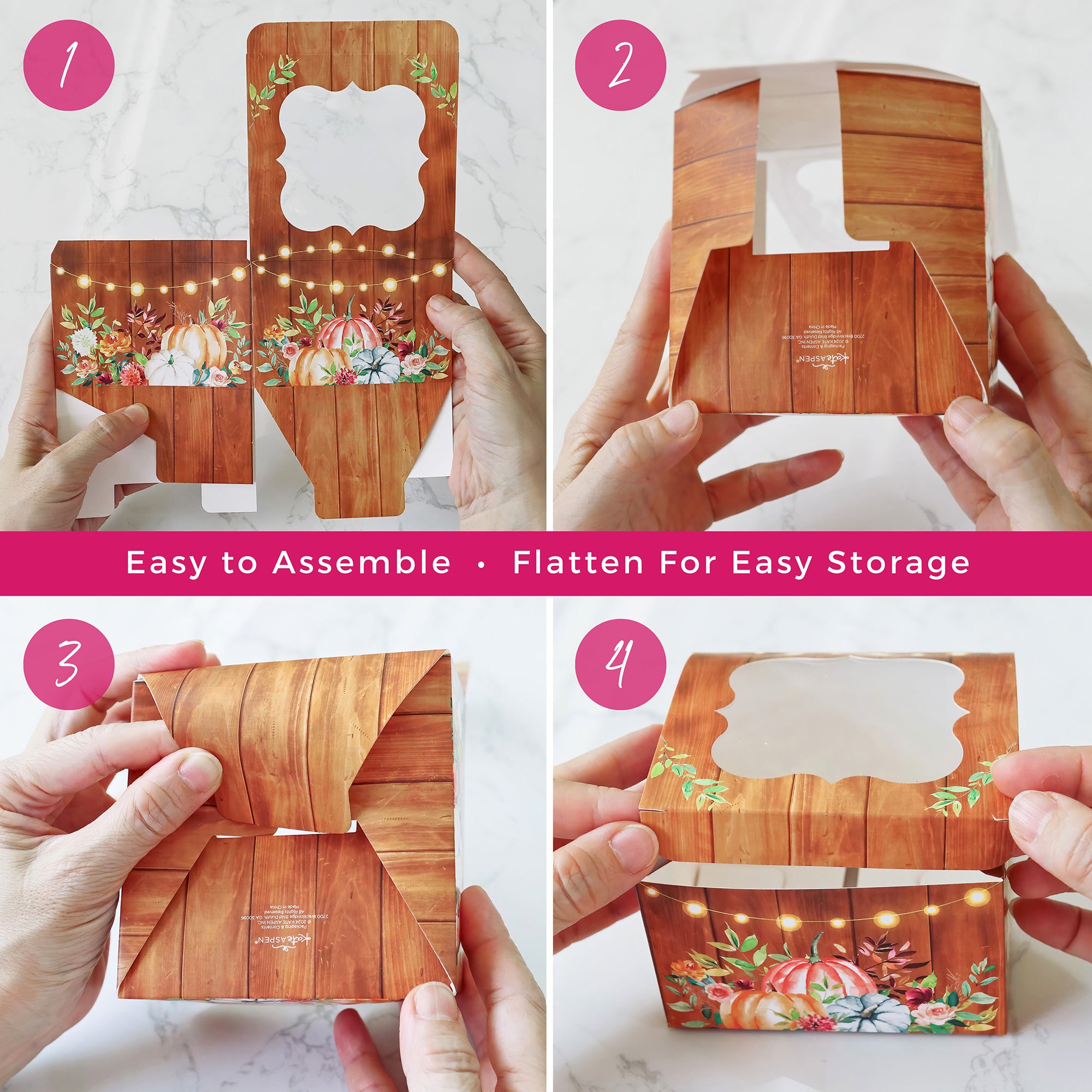 Fall Cookie Boxes with Window + Seal Sticker (Set of 30) | My Wedding ...