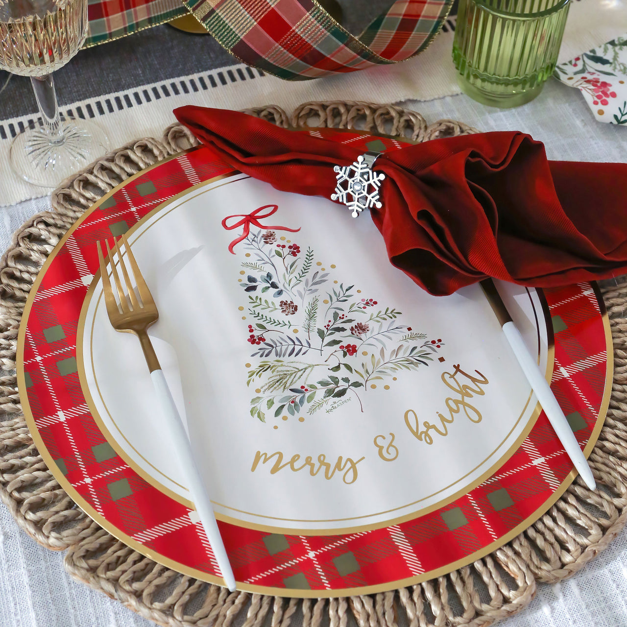 Christmas 13” Charger Plate Placemat | My Wedding Favors | Alternate Image 2