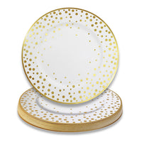 13” Classic Gold Foil Dot Placemat (set of 24) | My Wedding Favors | Main Image