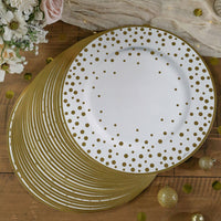 13” Classic Gold Foil Dot Placemat (set of 24) | My Wedding Favors | Alternate Image 4