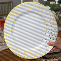 13” Classic Gold Foil Dot Placemat (set of 24) | My Wedding Favors | Alternate Image 8