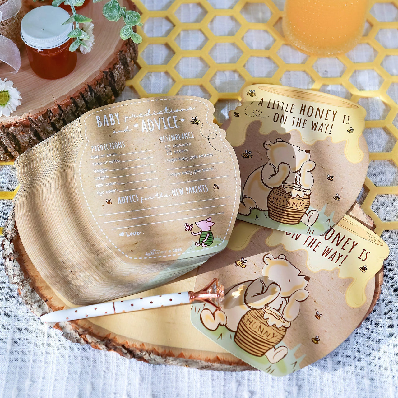 Honey Bear 50pc Cardstock Baby Shower Game Set Alternate Image 3 MWF | Games and Advice Cards